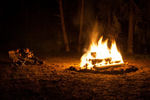 Гипертаежный костер в действии