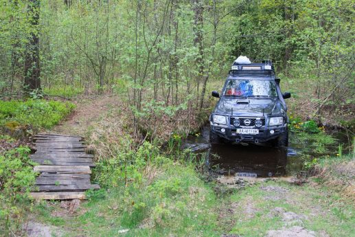 По дороге между озерами Островское и Луки